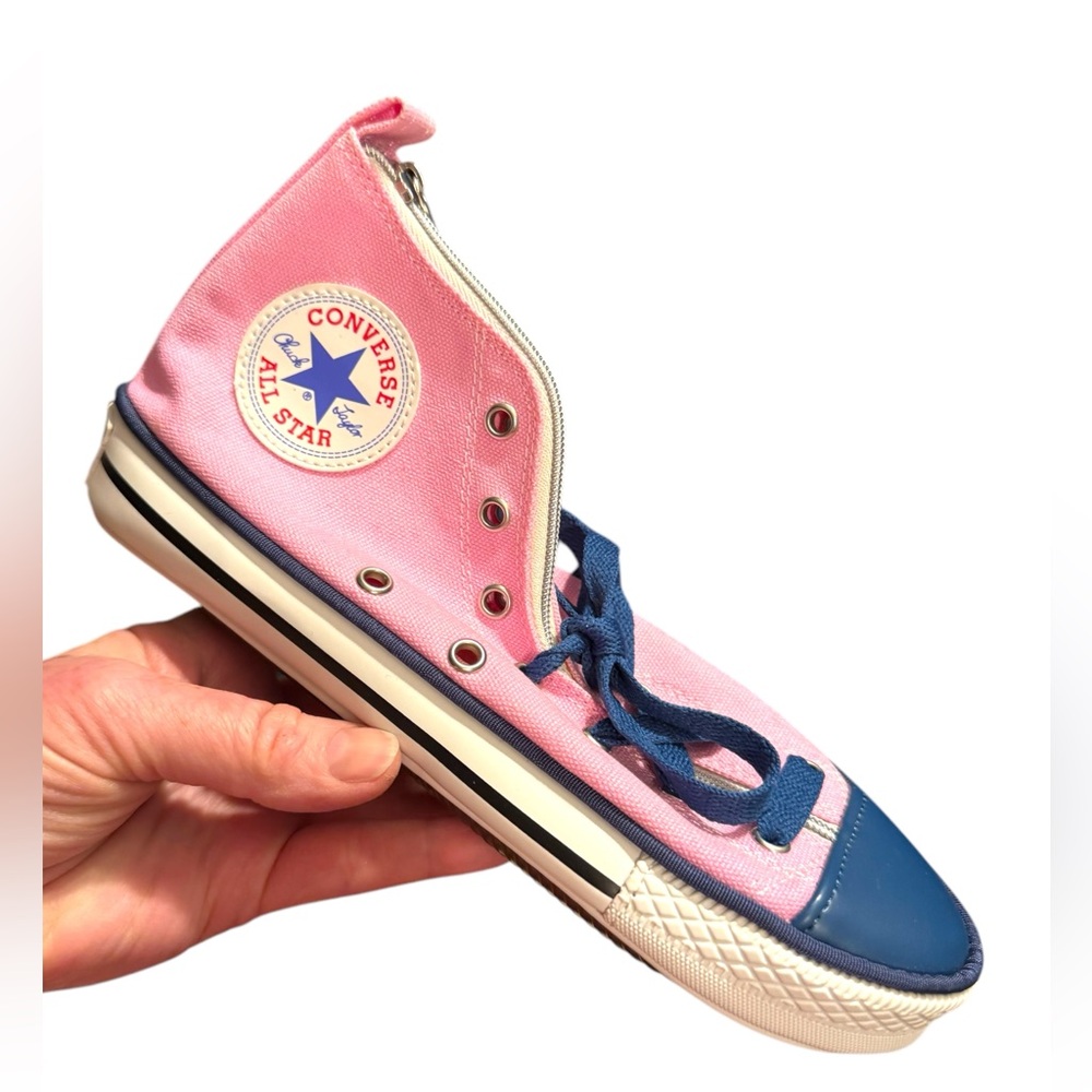 Converse Collectible Pink and Blue High-Top Sneaker Pencil case
